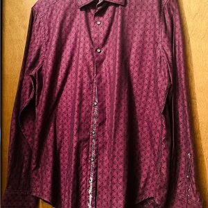 Robert Graham men’s long sleeve shirt. Size XL Cuff Details & button flange